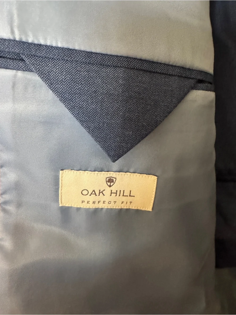 Men's Blue Two-Button Suit 50R With Slacks 44x30